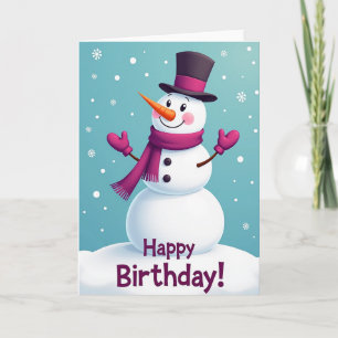 Winter Whimsy Geburtstagskarte Karte