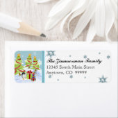 Winter Whimsy Niedlich Pinguin Babys in Snow Star (Insitu)