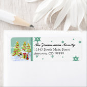 Winter Whimsy Niedlich Pinguin Babys in Snow Star (Insitu)