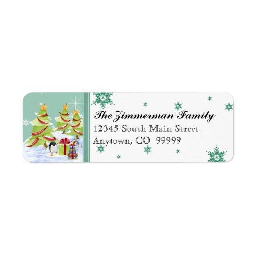 Winter Whimsy Niedlich Pinguin Babys in Snow Star (Vorne)