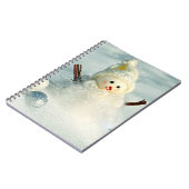 Winter Whimsy Snowman Notizblock (Linke Seite)