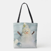 Winter Whimsy Snowman Tasche (Rückseite)