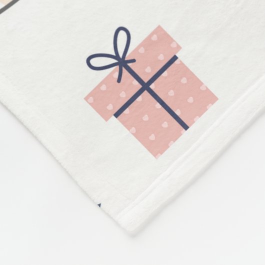 Winter Whiskers Personalisiert Throw Blanket Fleecedecke (Ecke)