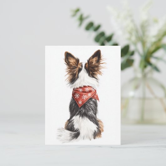 Winter Whiskers Postkarte (Stehend Vorderseite)