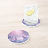 Winter Whispers and Fairy Light Getränkeuntersetzer (Seite)