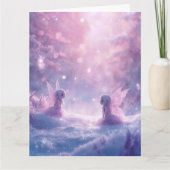 Winter Whispers and Fairy Light  Karte (Vorderseite)