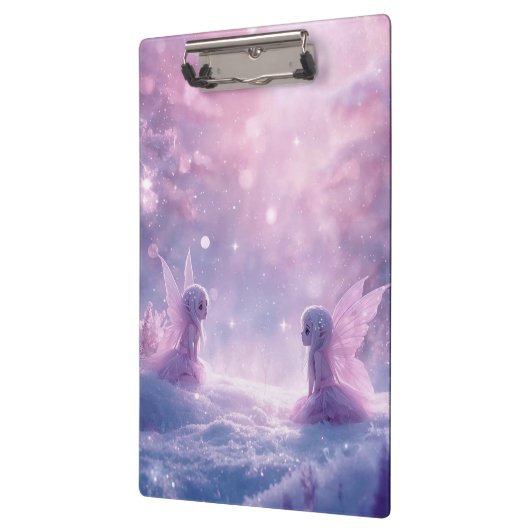 Winter Whispers and Fairy Light Klemmbrett (Links)