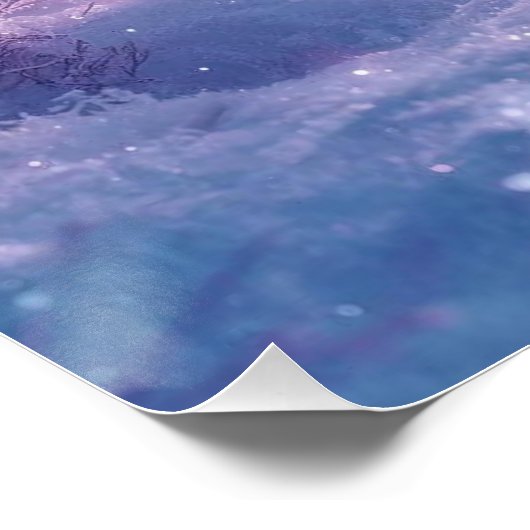 Winter Whispers and Fairy Light Poster (Ecke)