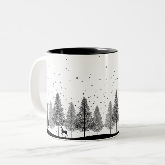 Winter Whispers Mug — A Lumina_Ash Collection Zweifarbige Tasse (Vorderseite Links)