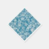 WINTER WHITE AND BLUE SERVIETTE (Ecke)