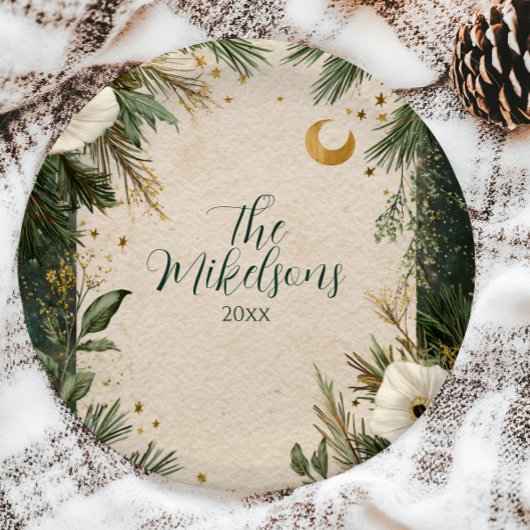 Winter White Anemone Weihnachtsfest Party Pappteller