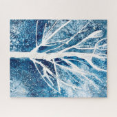 Winter white birch tree Christmas Puzzle (Horizontal)