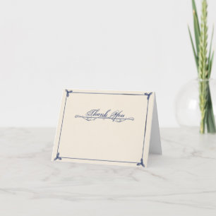 Winter White Blue Mistletoe Wedding Dankeschön Kar Dankeskarte