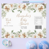 Winter White Floral Christmas Chip Beutel Wrapper Flyer (Einzeln)