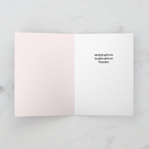 Winter White Floral - Dank so viel Grußkarte Karte