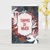 Winter White Floral - Dank so viel Grußkarte Karte (Gelbe Blume)