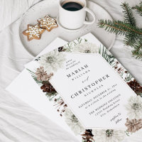 Winter White Floral & Pine Wedding