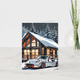 Winter White JDM Faltschachtel Weihnachtskarte Feiertagskarte