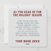 Winter White JDM Weihnachtskarte Feiertagskarte (Rückseite)