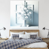 Winter white leinwanddruck (Insitu (Schlafzimmer))