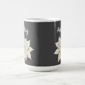 Winter White Poinsettia Kaffeetasse (Mittel)