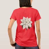 Winter White Poinsettia T-Shirt (Rückseite)
