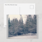 Winter White Postkarte (Vorne/Hinten)