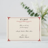 Winter White Red Mistletoe Hochzeit speichern das Save The Date (Stehend Vorderseite)