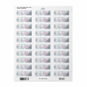 Winter White Rustic Trees Holiday Address Labels (Vorne)