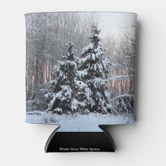 Winter White Spruce & Sunset Dosenkühler (Vorderseite)