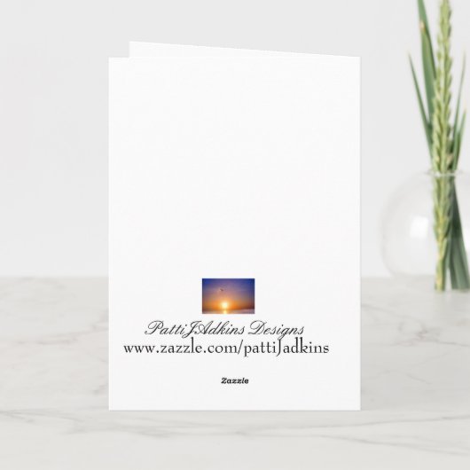 Winter White Tiger Feiertagskarte (Rückseite)