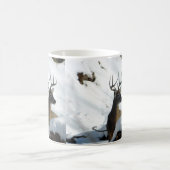 Winter Whitetail Buck Antlers Tasse (Mittel)