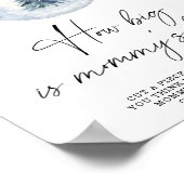 Winter wie groß ist das Bauchposter der Mama Poster (Ecke)