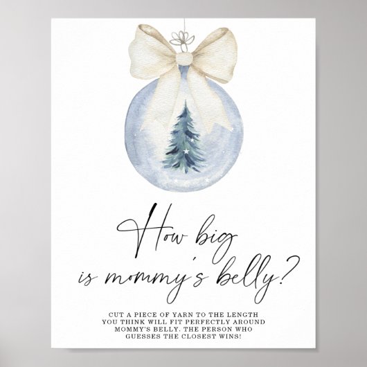 Winter wie groß ist das Bauchposter der Mama Poster (Vorne)