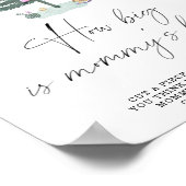 Winter wie groß ist das Bauchposter der Mama Poster (Ecke)