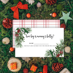 Winter wie groß ist der Bauch der Mama Begleitkarte