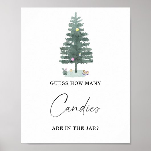 Winter wie viele Bonbons Poster (Vorne)