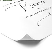 Winter wie viele Küsse Brautparty Poster (Ecke)