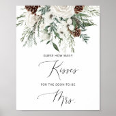 Winter wie viele Küsse Brautparty Poster (Vorne)