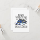 Winter wieder großartig Schneemobil Schneeschuh Ge Karte (Vorderseite/Rückseite Beispiel)