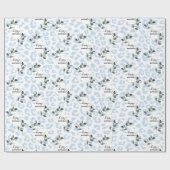 Winter Wild Glacier Leopard Geschenkpapier (Flach)