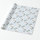 Winter Wild Gletscher Leopard Geschenkpapier (Ungerollt)