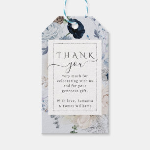 Winter Wildblume Elegant Boho Babydusche Geschenkanhänger