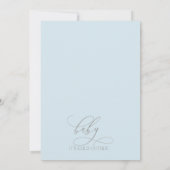 Winter Wilderness Baby Boy Baby Dusche Einladung (Rückseite)