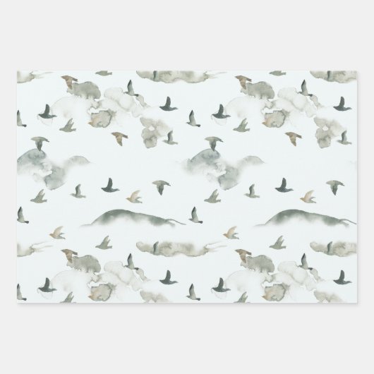 Winter Wilderness Holiday Sortiment Geschenkpapier Set (Vorderseite 2)