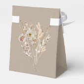 Winter wildflower rustic garden bloom baby shower geschenkschachtel (Rückseite)