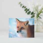 Winter Wildlife Postkarte (Stehend Vorderseite)