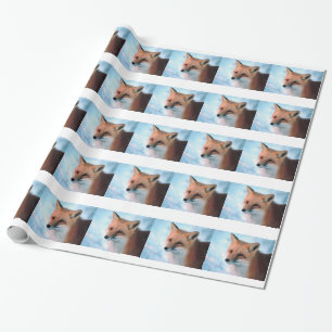 Winter Wildlife Red Fox Geschenkpapier
