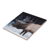 Winter Wildnis mit Schnee Fliese (Seite)