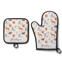 Winter-Wildtier-Tiere Schnee Personalisierter Name